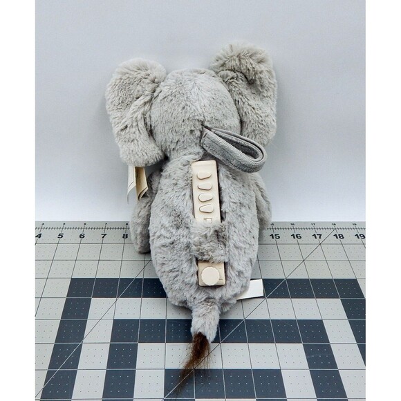 Pottery Barns Kids PBK Baby Soothing Sounds Elephant Plush Gray w/Tags Works - Picture 3 of 13